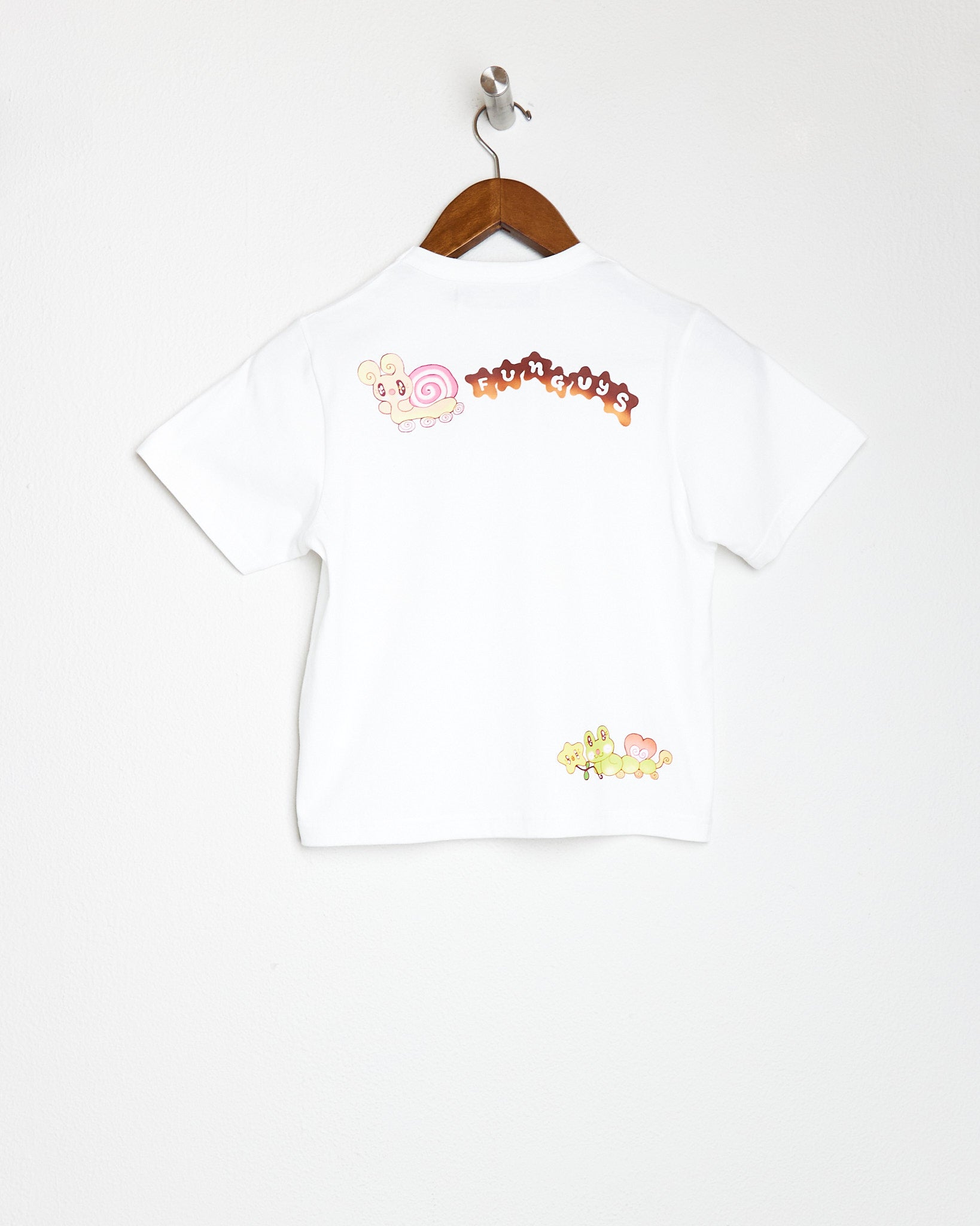 BABY TEE #2 SMILE LIKE A FLOWER IN WHITE