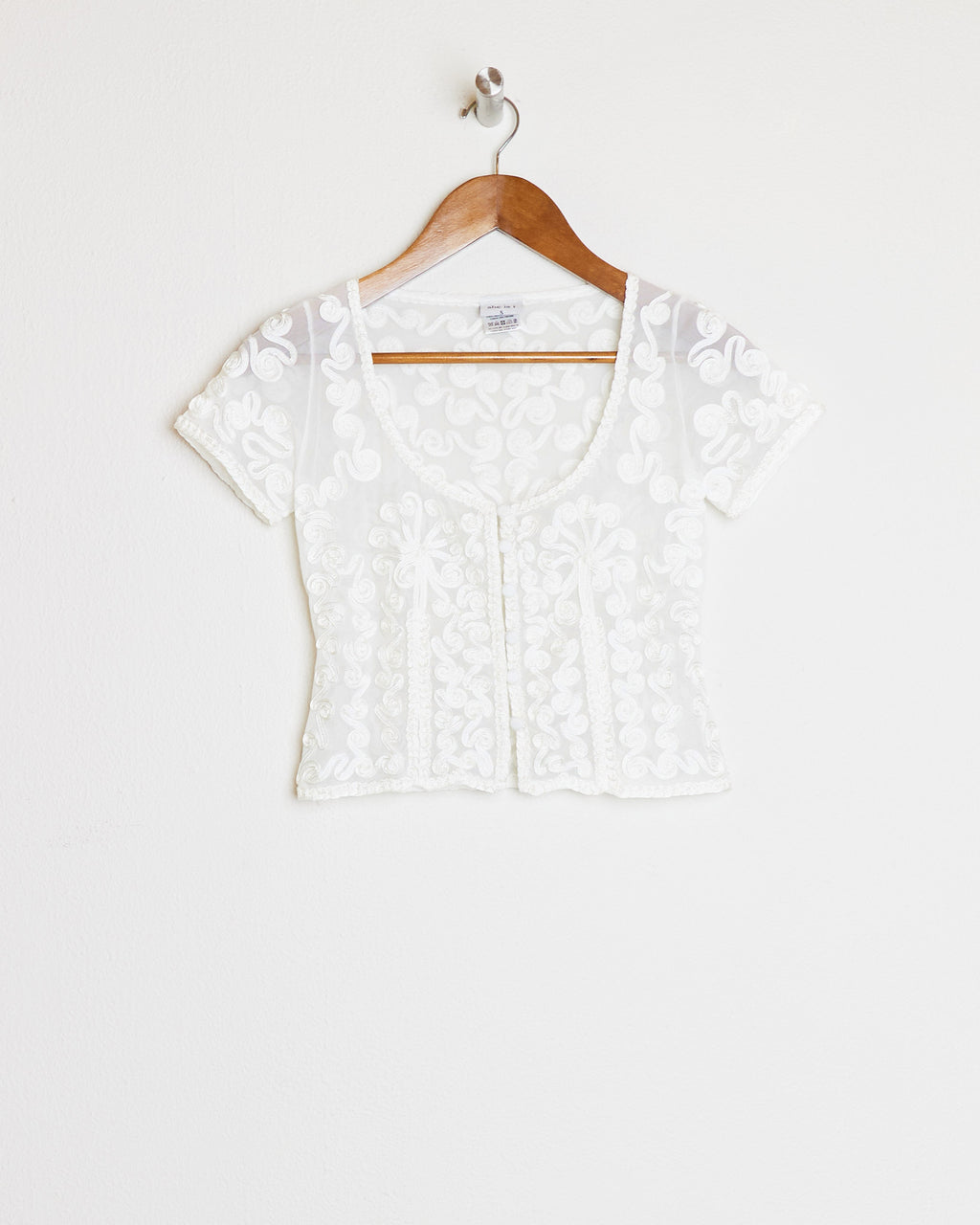 SHORT SLEEVE TOP IN WHITE