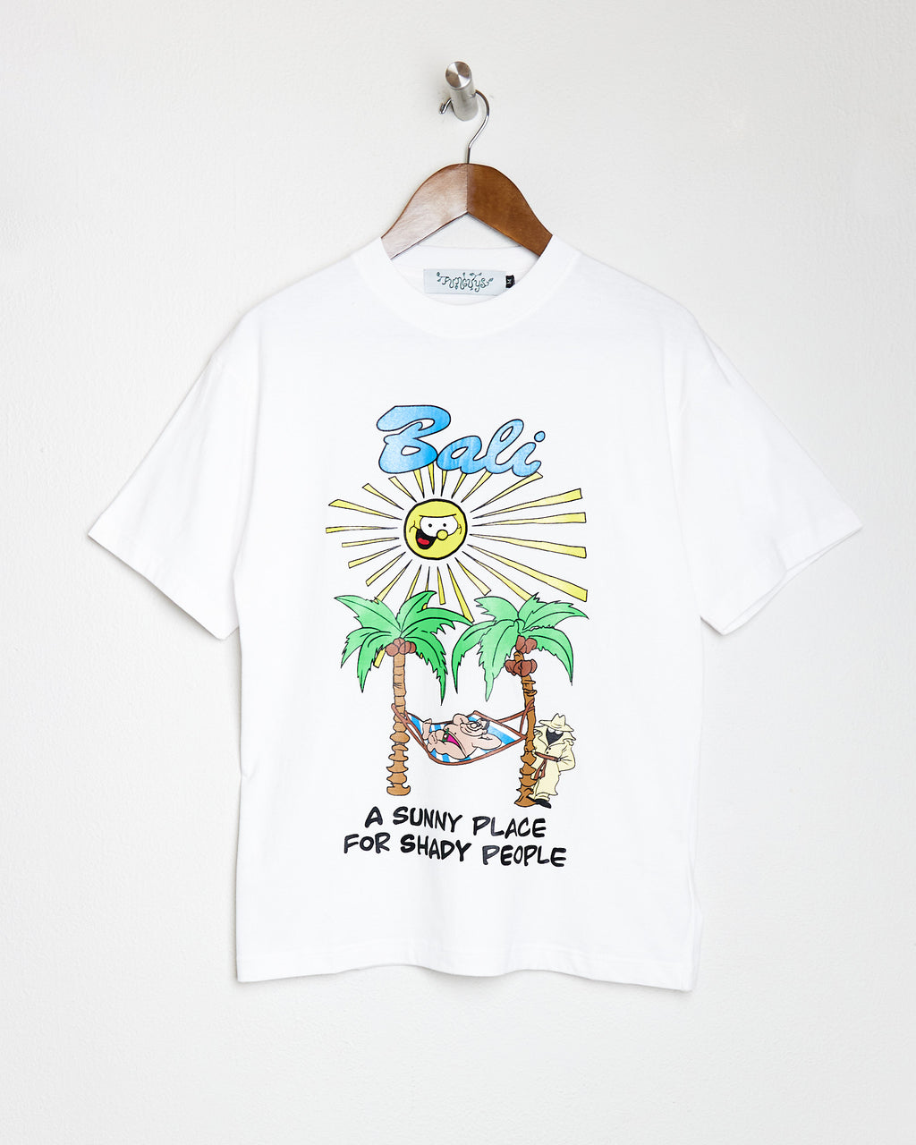 SHADY PEOPLE TEE IN WHITE