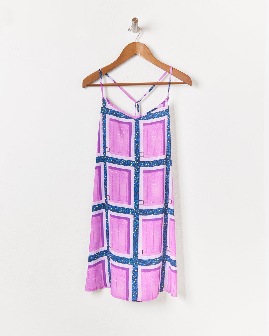 CITY POP SLIP DRESS IN PURPLE