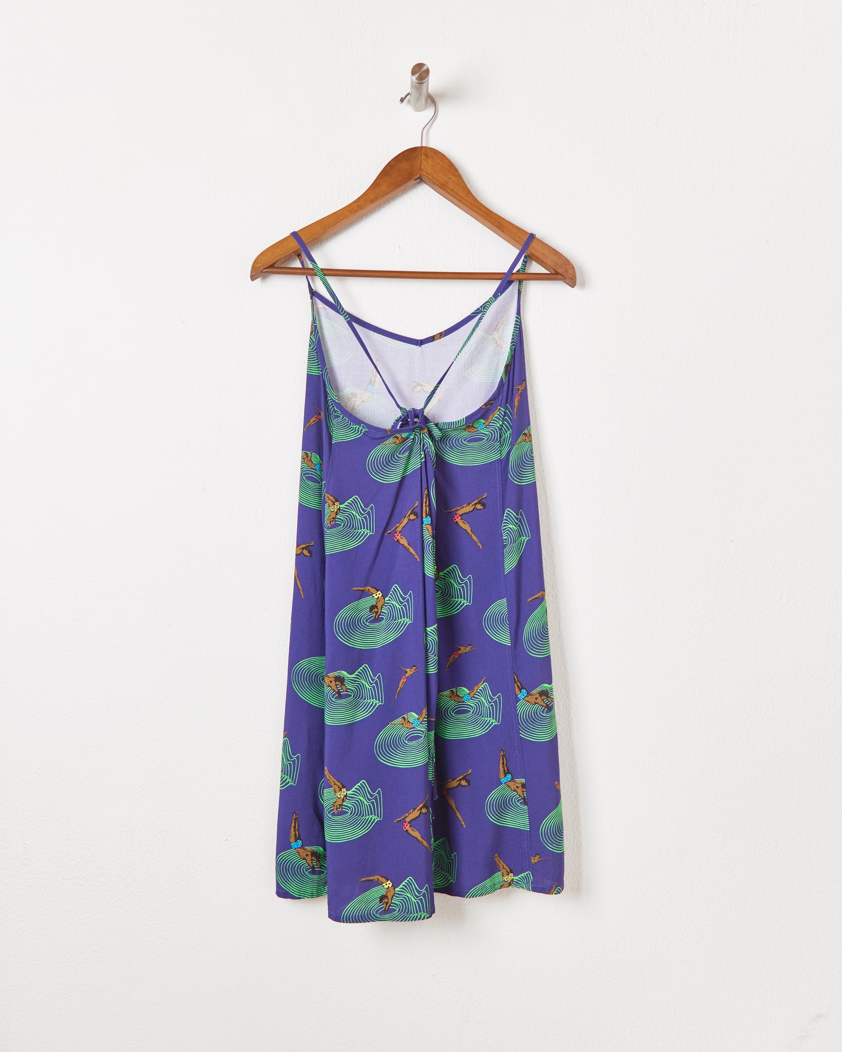 DIVE IN SLIP DRESS IN NAVY