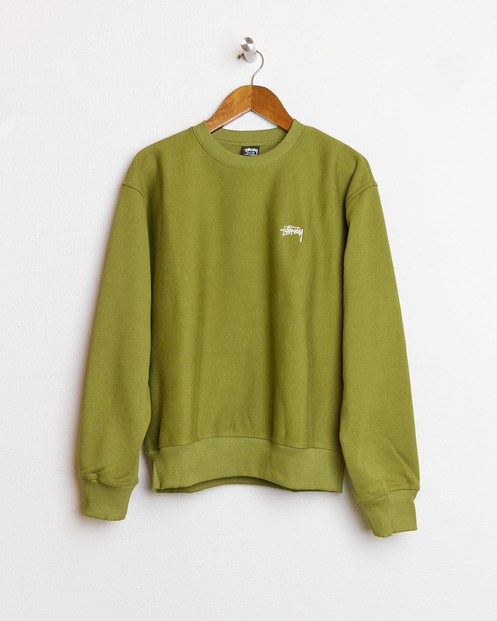 STOCK LOGO CREW IN OLIVE