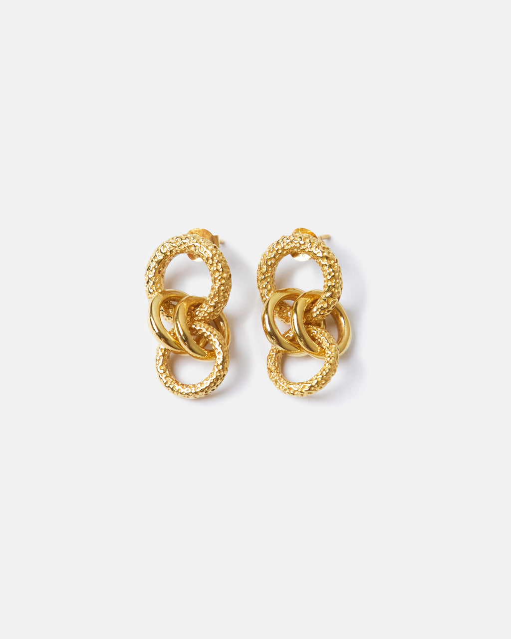 EQUILIBRIUM EARRINGS GOLD PLATED