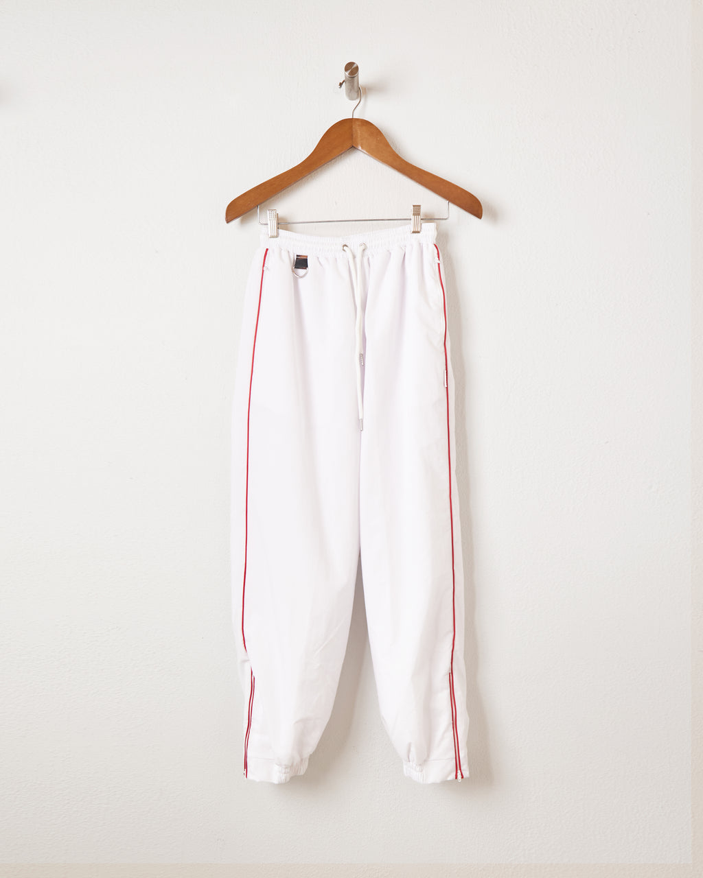 WHITE TRACK PANTS